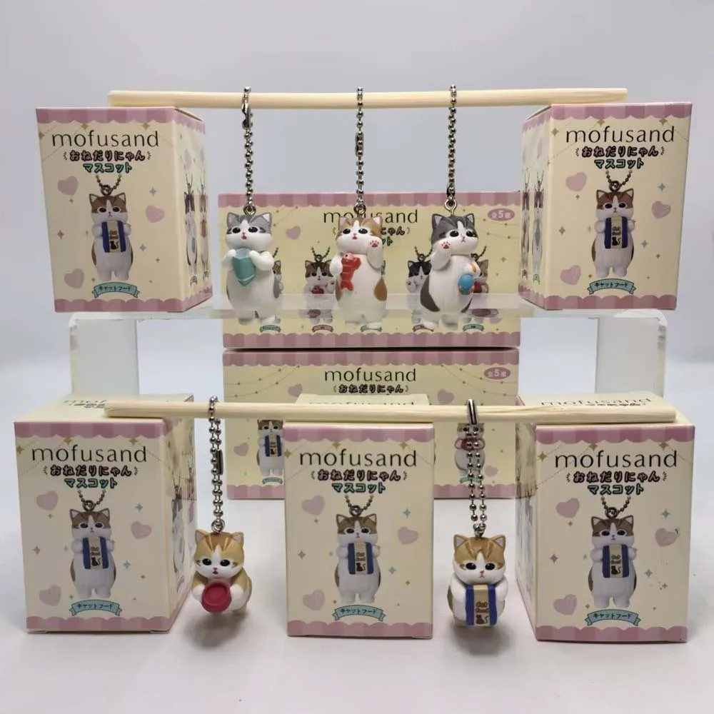 Action Figure Stand - Mofusand Kawaii Kot Brelok Niespodzianka Figurka