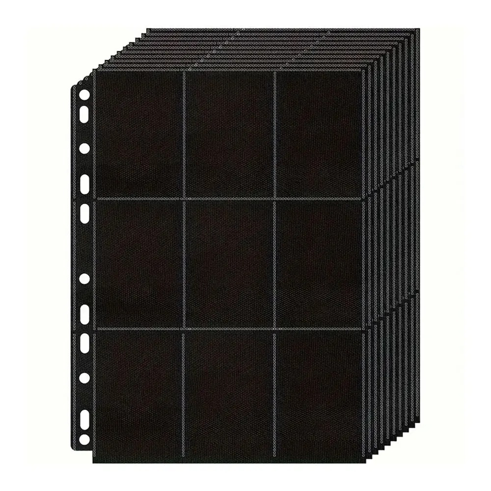 Trading Card Binder - 10 sztuk czarnych segregatorów na karty