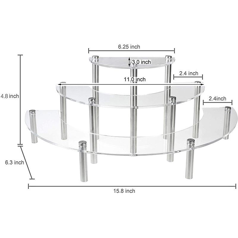 3-Tier akrylowe okrągłe Cupcak – Pop Display Shelf recenzja i cena